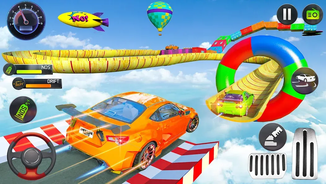 Mega Ramp Car Stunts Race Game [МОД Все открыто] APK Android Screenshot 1
