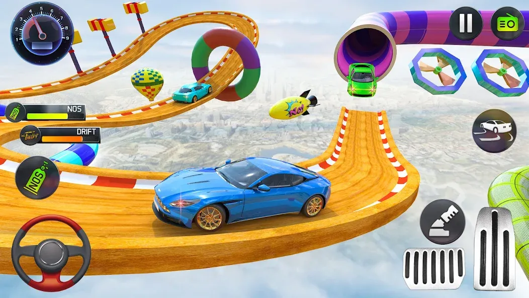 Mega Ramp Car Stunts Race Game [МОД Все открыто] APK Android Screenshot 3