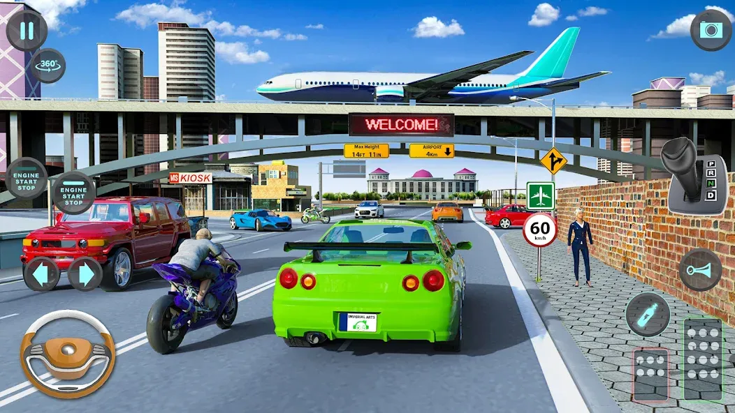 Modern Car Driving School Game [МОД Mega Pack] APK Android Screenshot 1