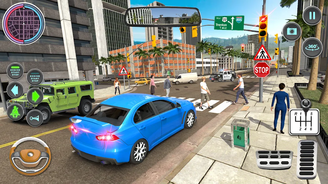 Modern Car Driving School Game [МОД Mega Pack] APK Android Screenshot 3