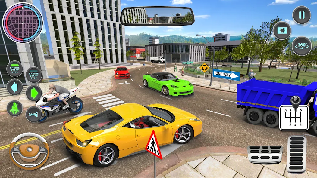 Modern Car Driving School Game [МОД Mega Pack] APK Android Screenshot 4