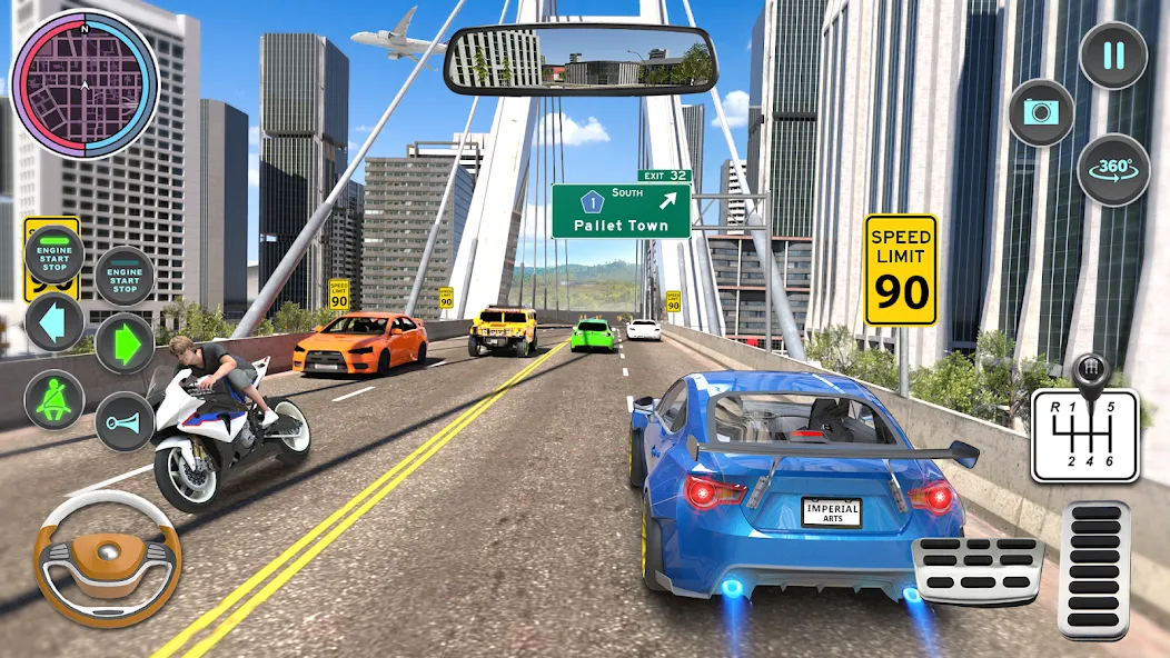 Modern Car Driving School Game [МОД Mega Pack] APK Android Screenshot 5