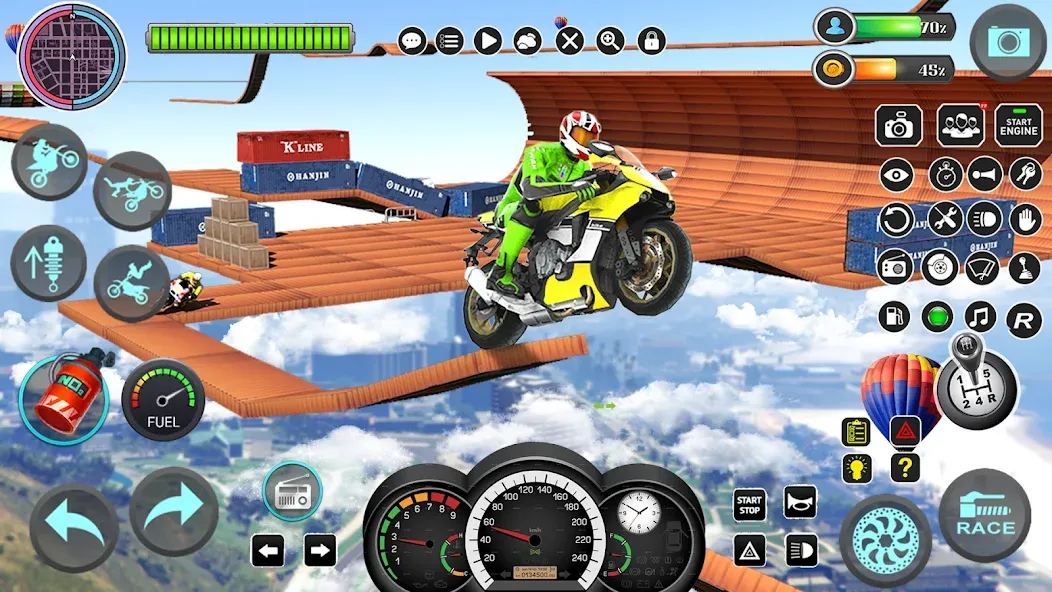 Mega Ramp Bike Stunts Games 3D [МОД Mega Pack] APK Android Screenshot 5