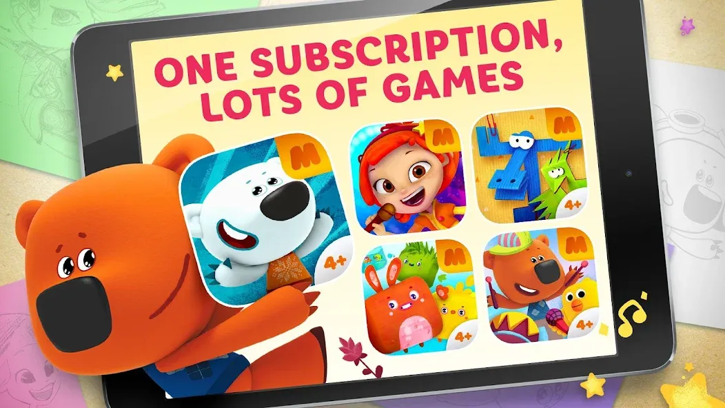Be-be-bears - Creative world [МОД Unlocked] APK Android Screenshot 1