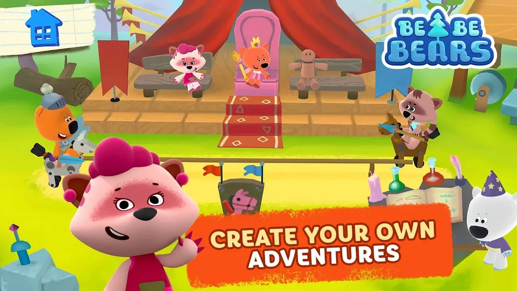 Be-be-bears - Creative world [МОД Unlocked] APK Android Screenshot 4
