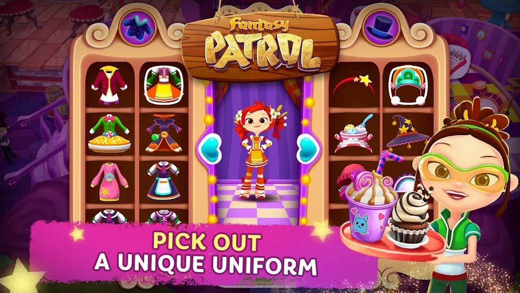 Fantasy Patrol: Cafe [МОД Бесконечные монеты] APK Android Screenshot 2