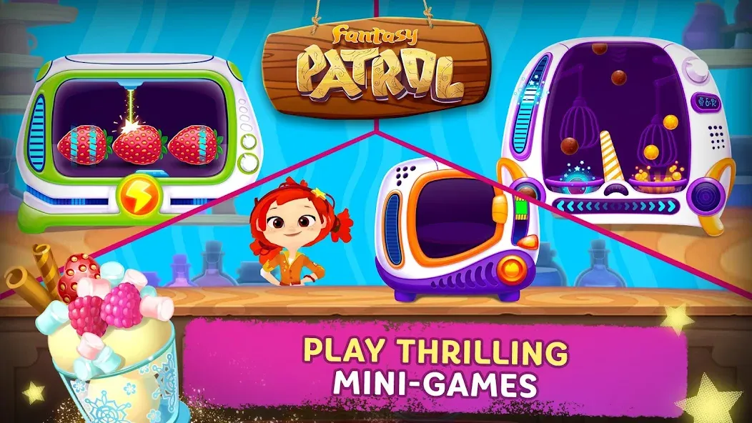 Fantasy Patrol: Cafe [МОД Бесконечные монеты] APK Android Screenshot 4