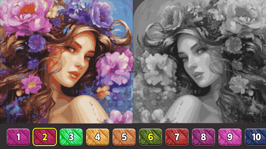 Cross Stitch: Color by Number [МОД Premium] APK Android Screenshot 1