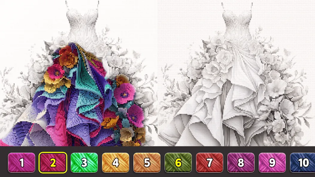 Cross Stitch: Color by Number [МОД Premium] APK Android Screenshot 2