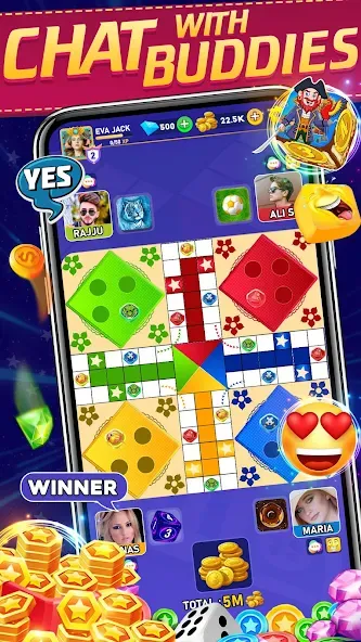 Online Ludo Game Multiplayer (Лудо Мастер Лудо Дайс Кинг) [МОД Меню] APK Android Screenshot 2