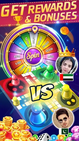 Online Ludo Game Multiplayer (Лудо Мастер Лудо Дайс Кинг) [МОД Меню] APK Android Screenshot 3