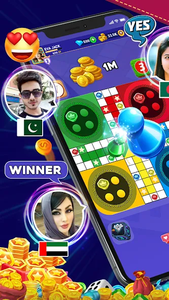 Online Ludo Game Multiplayer (Лудо Мастер Лудо Дайс Кинг) [МОД Меню] APK Android Screenshot 4