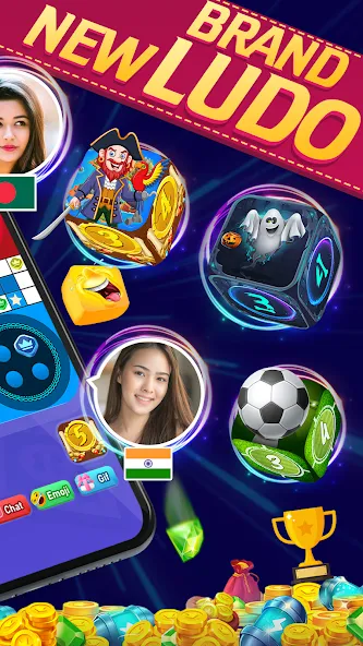 Online Ludo Game Multiplayer (Лудо Мастер Лудо Дайс Кинг) [МОД Меню] APK Android Screenshot 5