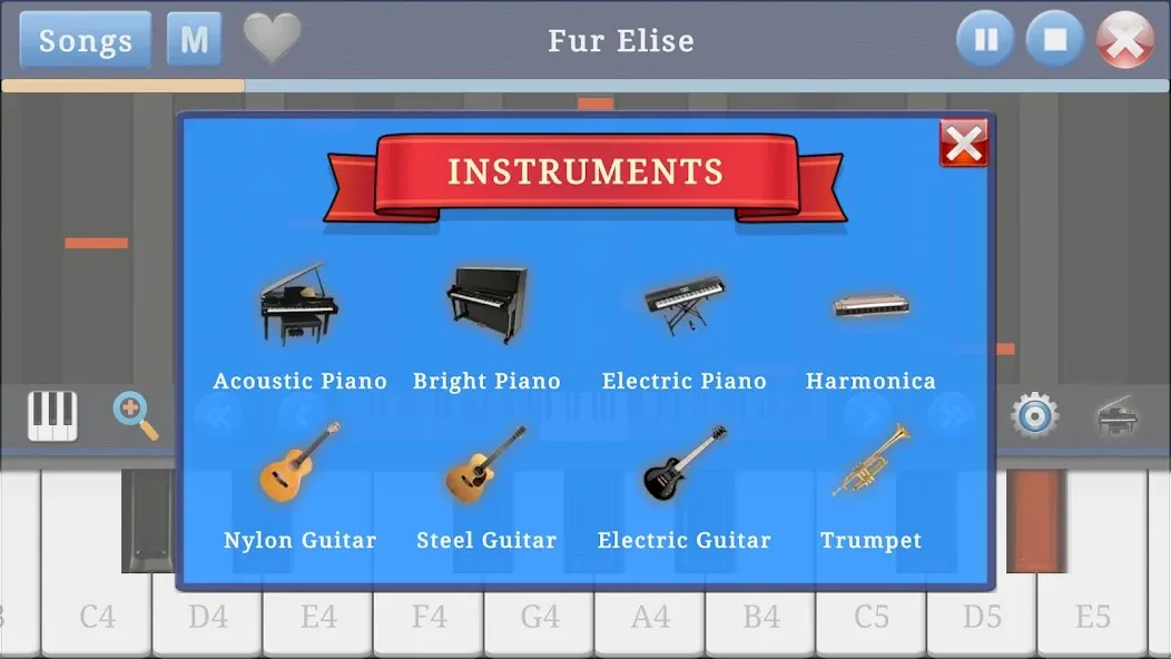 Piano Music & Songs [МОД Premium] APK Android Screenshot 3