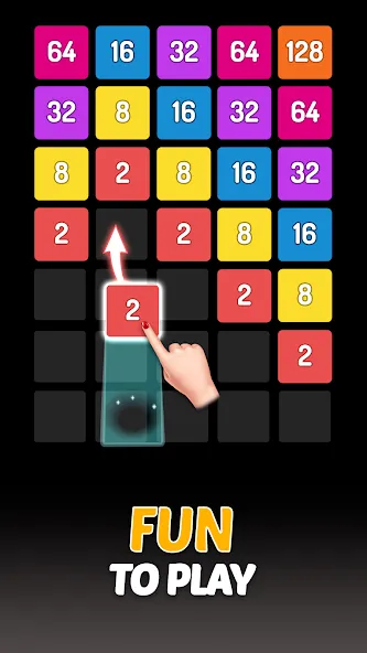X2 Blocks - 2048 Number Game (Блоки) [МОД Меню] APK Android Screenshot 1