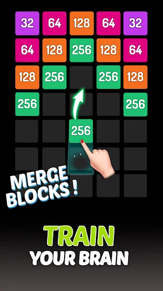 X2 Blocks - 2048 Number Game (Блоки) [МОД Меню] APK Android Screenshot 2