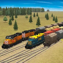 Train and rail yard simulator (Трейн энд рэйл йард симулятор) [МОД Бесконечные монеты] APK Android