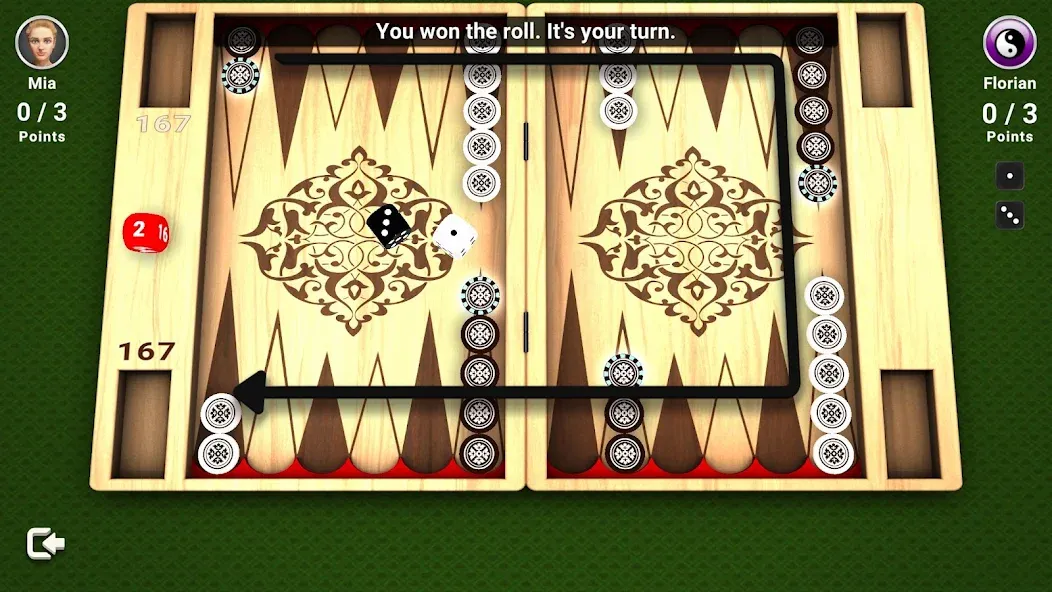 Backgammon -  Board Game [МОД Unlocked] APK Android Screenshot 3