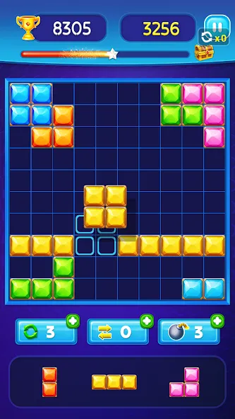Block Puzzle - Gem Block (Блокпазл блокголоволомка) [МОД Unlocked] APK Android Screenshot 4