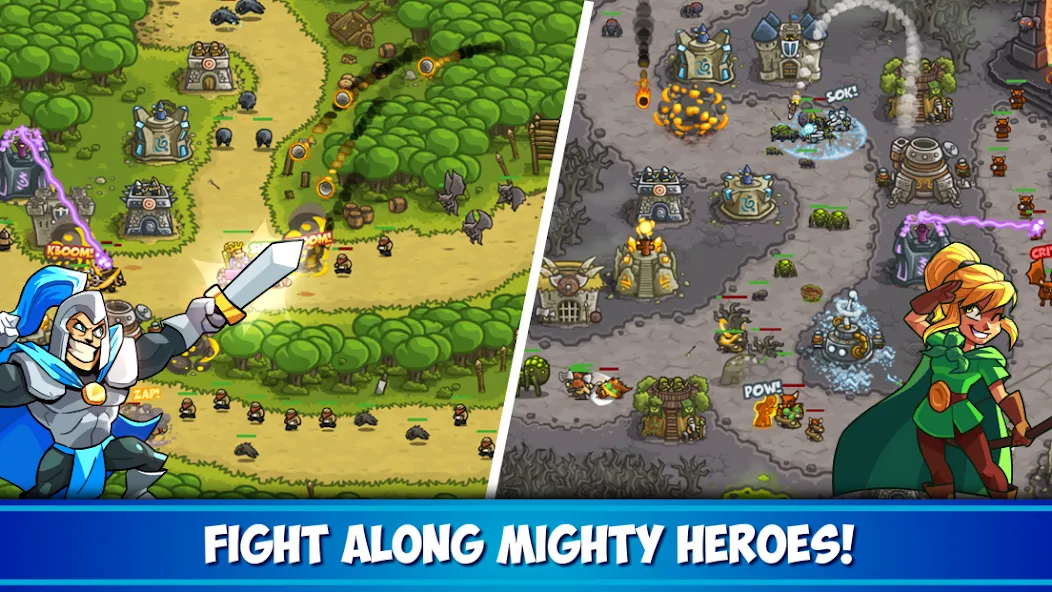 Kingdom Rush Tower Defense TD (Кингдом Раш) [МОД Unlocked] APK Android Screenshot 3