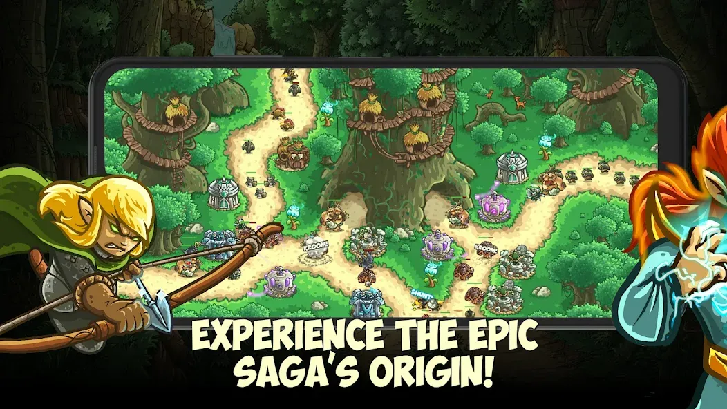 Kingdom Rush Origins TD (Кингдом Раш Ориджинс) [МОД Меню] APK Android Screenshot 1