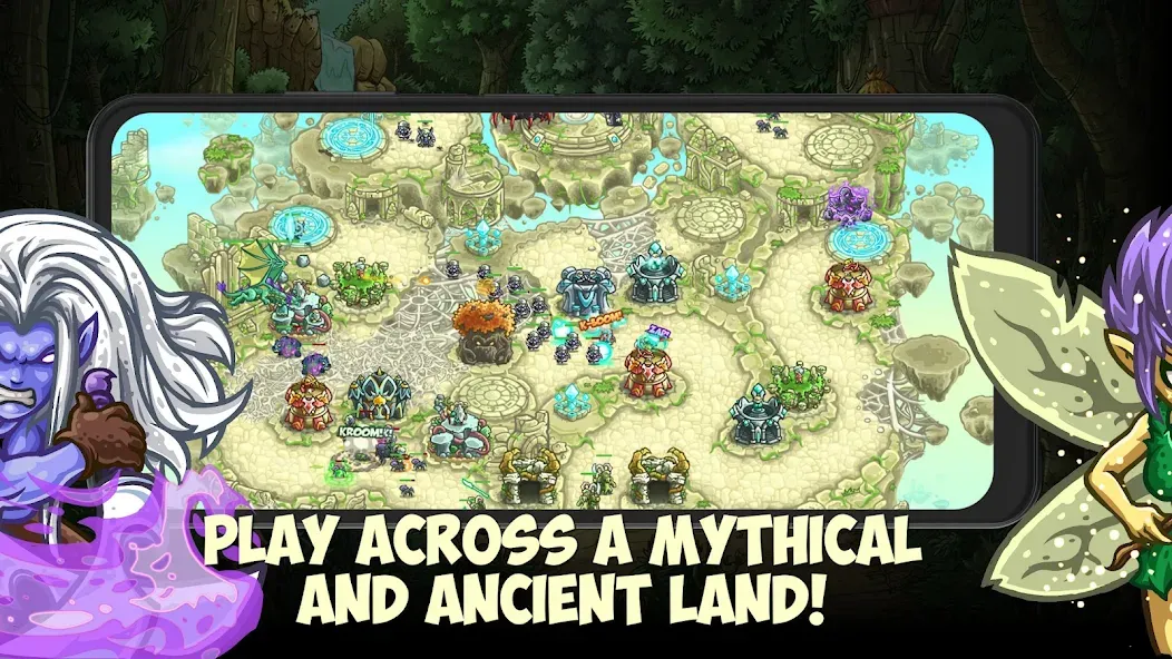 Kingdom Rush Origins TD (Кингдом Раш Ориджинс) [МОД Меню] APK Android Screenshot 3