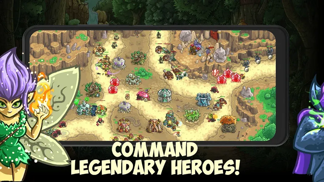 Kingdom Rush Origins TD (Кингдом Раш Ориджинс) [МОД Меню] APK Android Screenshot 4