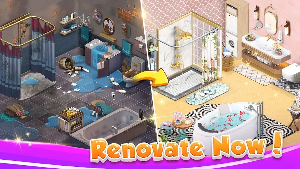 Solitaire Home Design (Солитер Хоум Дизайн) [МОД Premium] APK Android Screenshot 4