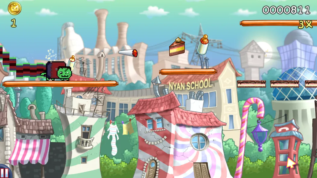 Nyan Cat: Lost In Space (Нян Кэт) [МОД Много денег] APK Android Screenshot 3