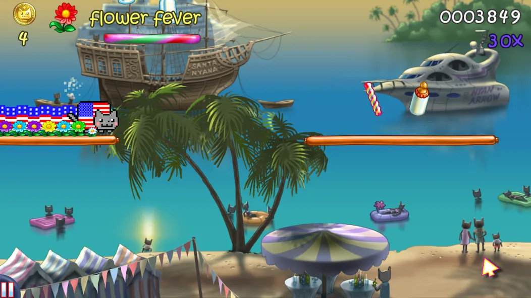 Nyan Cat: Lost In Space (Нян Кэт) [МОД Много денег] APK Android Screenshot 4