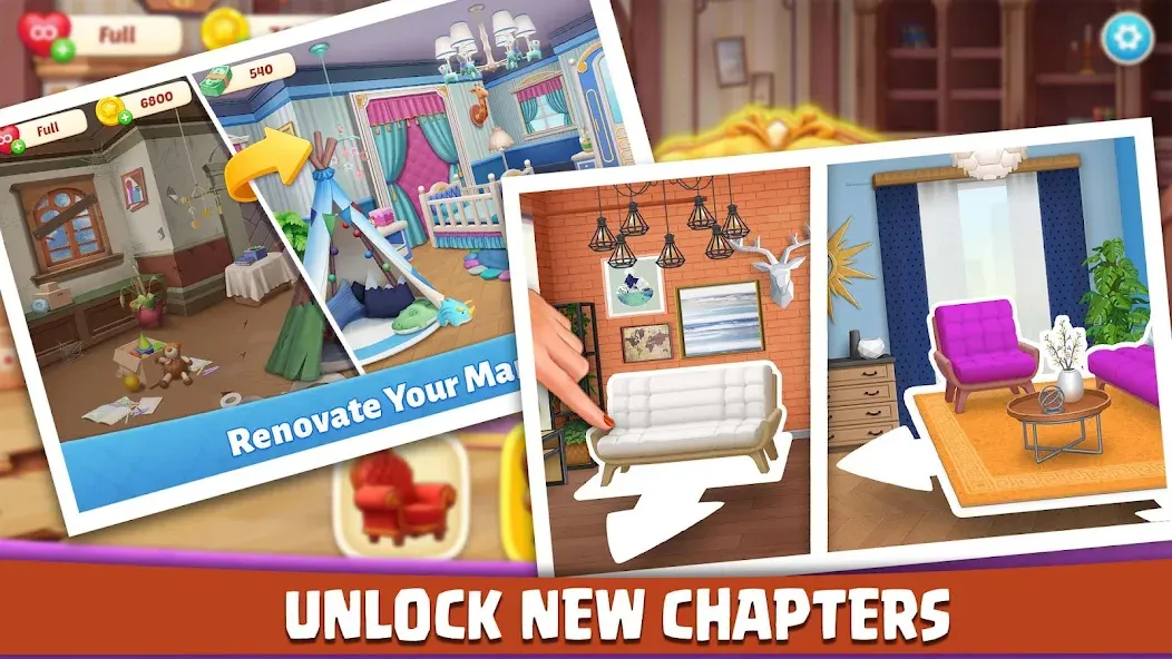 House Design: Redecor Makeover (Хаус Дизайн) [МОД Меню] APK Android Screenshot 3