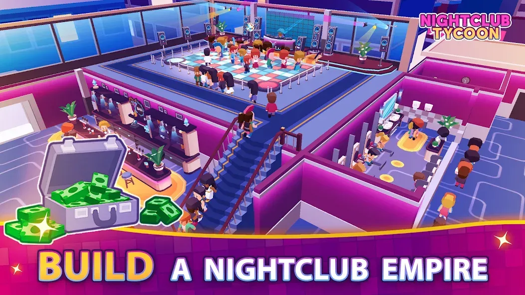 Nightclub Tycoon: Idle Empire [МОД Много денег] APK Android Screenshot 1