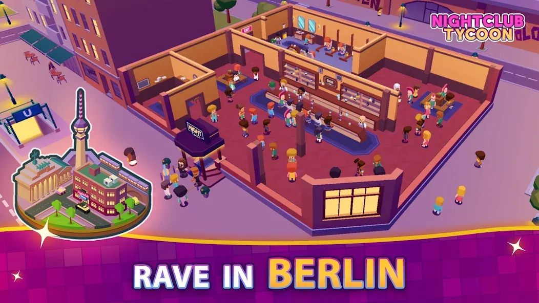 Nightclub Tycoon: Idle Empire [МОД Много денег] APK Android Screenshot 2