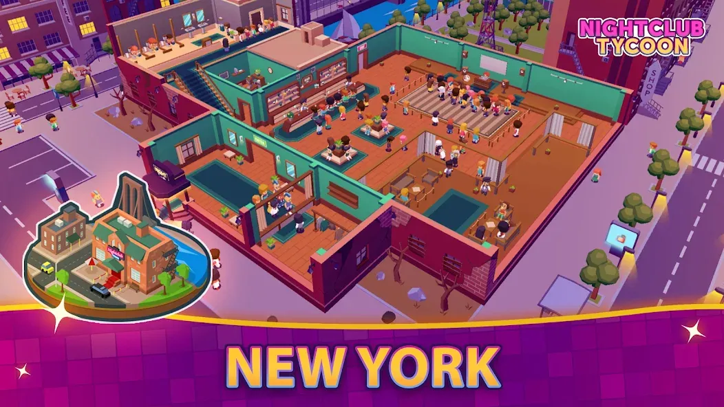 Nightclub Tycoon: Idle Empire [МОД Много денег] APK Android Screenshot 3