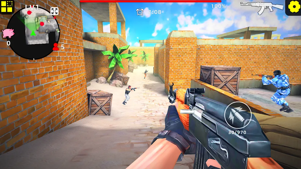Gun Strike: FPS Shooter Game (Каунтер Атак) [МОД Mega Pack] APK Android Screenshot 1