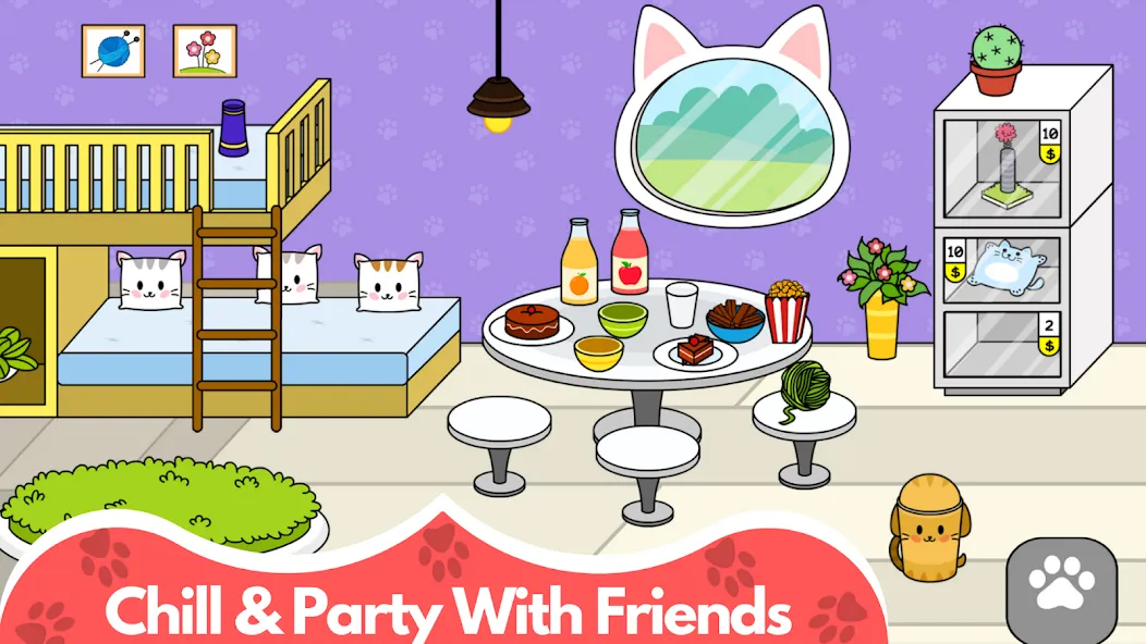 My Cat Town - Cute Kitty Games [МОД Много денег] APK Android Screenshot 3