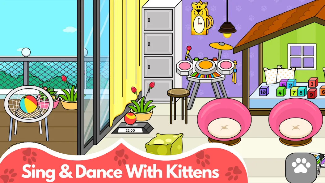 My Cat Town - Cute Kitty Games [МОД Много денег] APK Android Screenshot 4