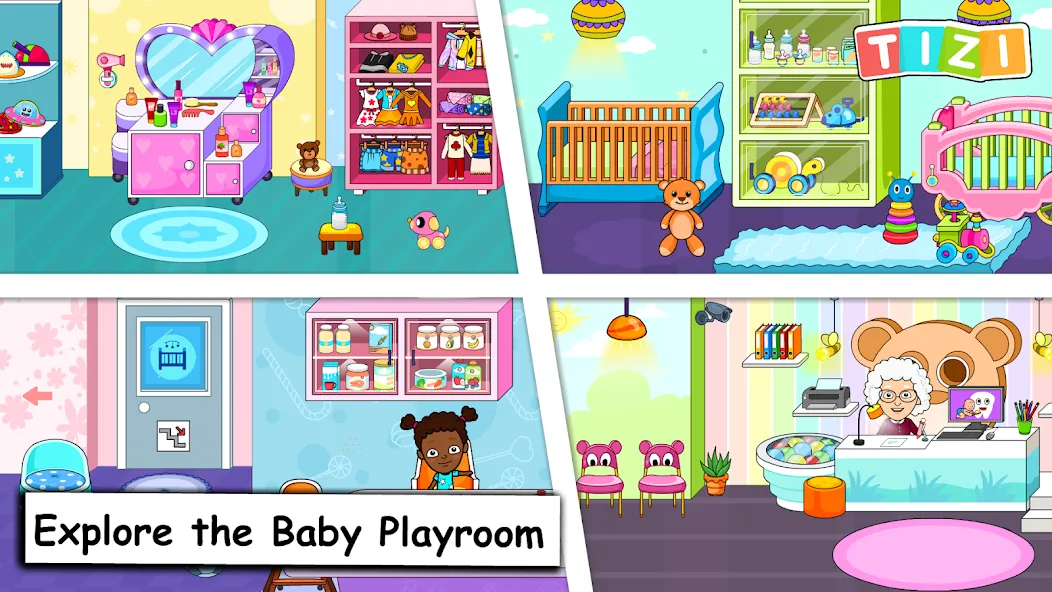 My Tizi Town Daycare Baby Game [МОД Unlocked] APK Android Screenshot 1