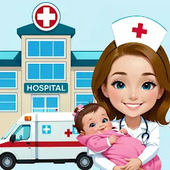 My Hospital Town Doctor Games [МОД Бесконечные монеты] APK Android