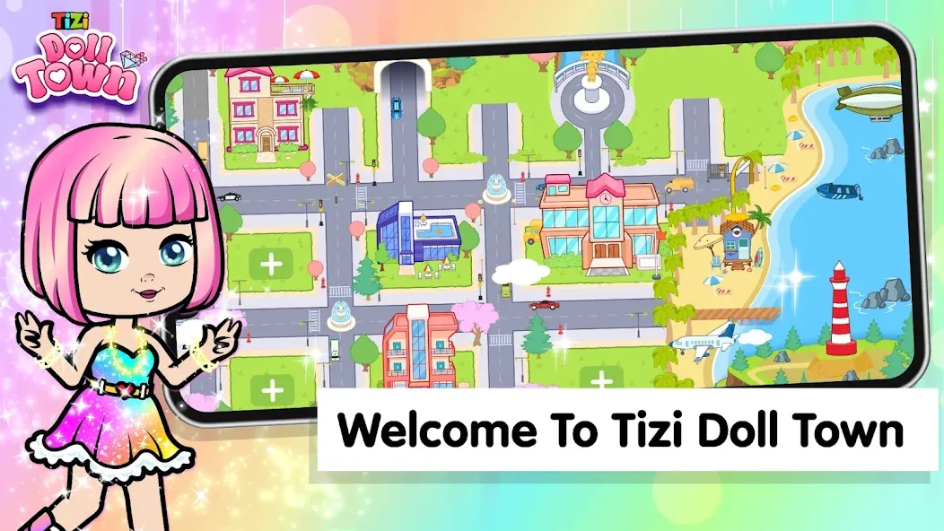 Tizi Town: Doll Dress Up Games [МОД Unlocked] APK Android Screenshot 1