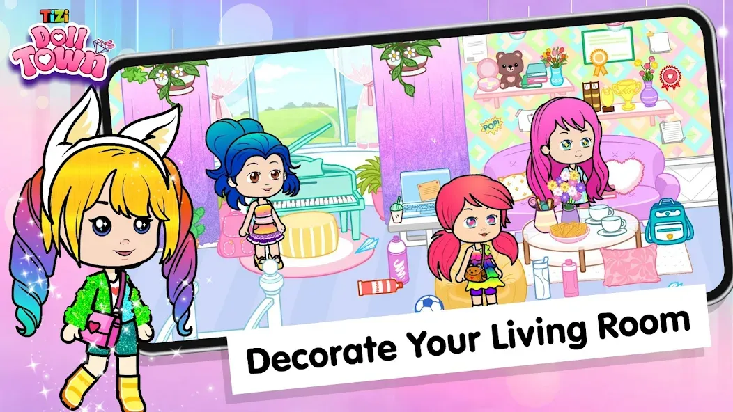 Tizi Town: Doll Dress Up Games [МОД Unlocked] APK Android Screenshot 4