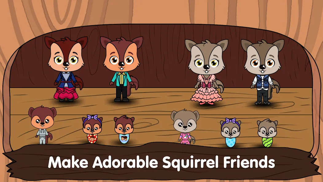 Animal Town - My Squirrel Home [МОД Все открыто] APK Android Screenshot 3