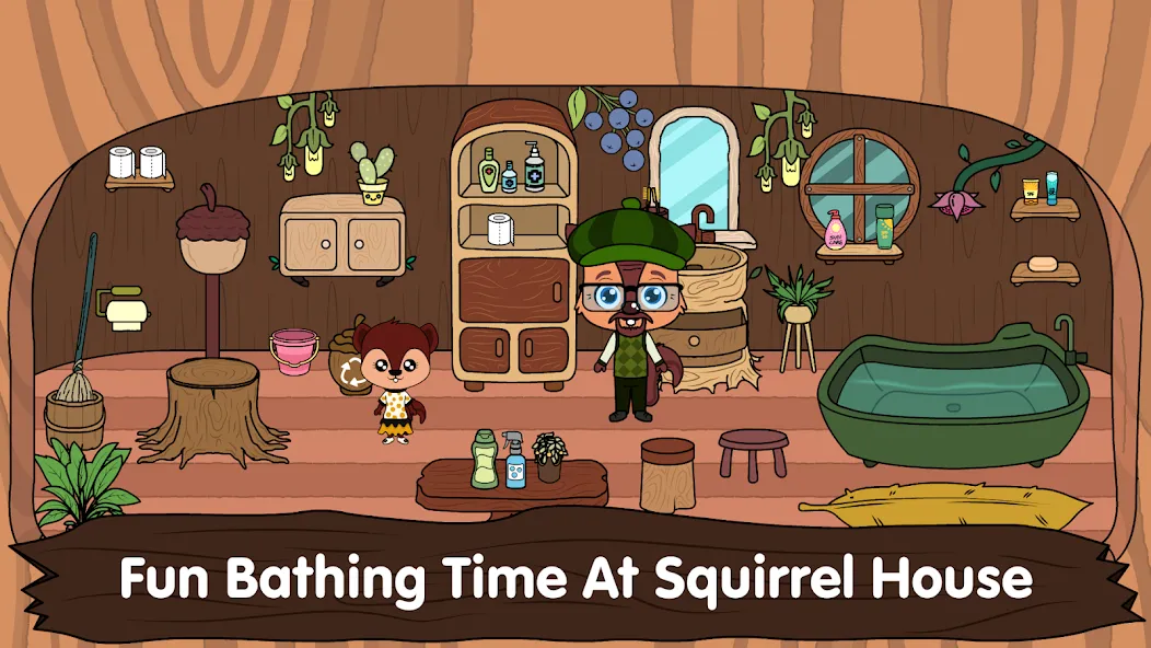 Animal Town - My Squirrel Home [МОД Все открыто] APK Android Screenshot 4