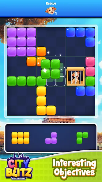 City Blitz-Block Puzzle Blast (Блок Головоломка Кинг) [МОД Бесконечные монеты] APK Android Screenshot 3