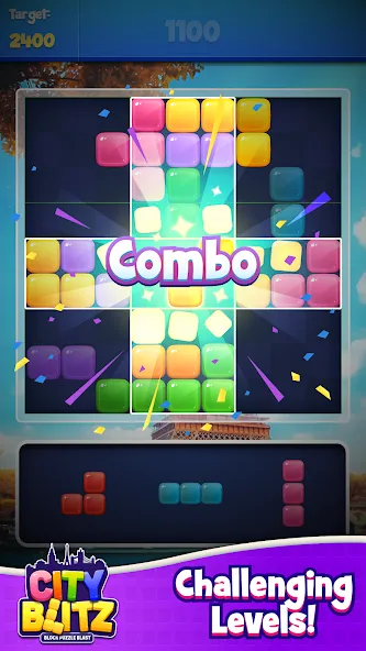 City Blitz-Block Puzzle Blast (Блок Головоломка Кинг) [МОД Бесконечные монеты] APK Android Screenshot 4
