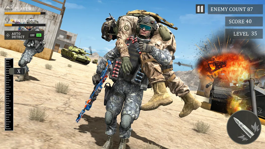 Tank Fury: Battle of Steels [МОД Бесконечные монеты] APK Android Screenshot 3