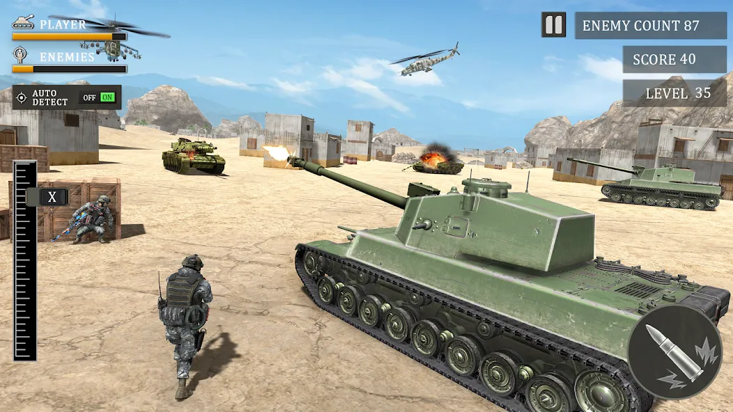 Tank Fury: Battle of Steels [МОД Бесконечные монеты] APK Android Screenshot 5