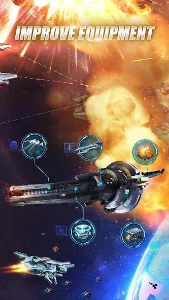 Galaxy Battleship (Гэлакси Батлшип) [МОД Premium] APK Android Screenshot 3