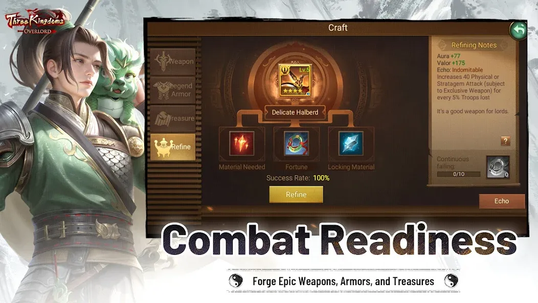 Three Kingdoms: Overlord (Три Королевства) [МОД Много денег] APK Android Screenshot 4