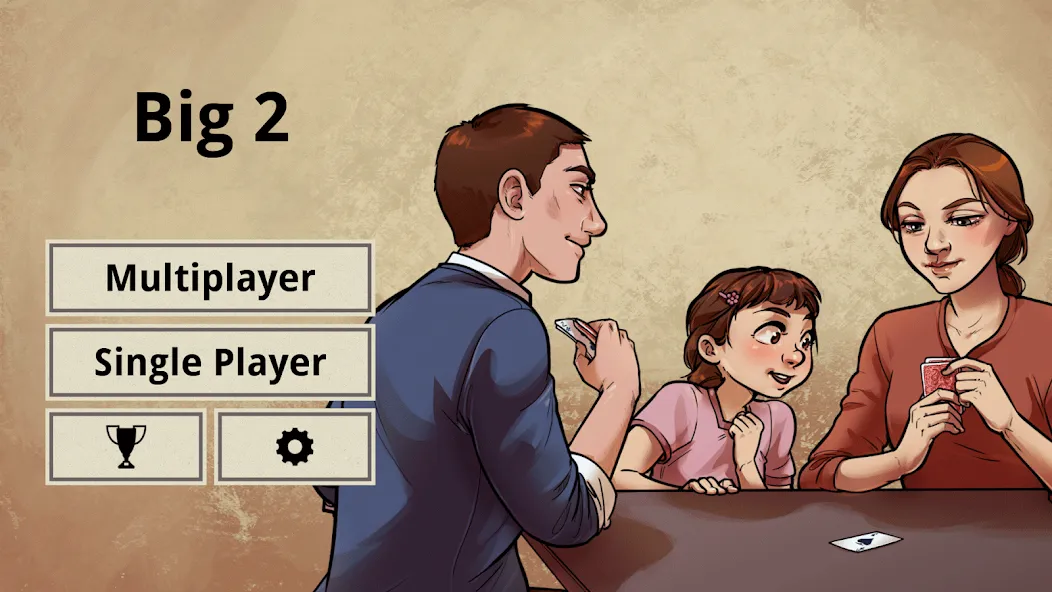 Big 2 (Биг 2) [МОД Unlocked] APK Android Screenshot 2